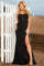 Prom Dresses Beaded Mermaid Fit Long Formal Prom Dress Black
