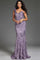 Prom Dresses Long Fitted Floral Formal Prom Dress Lavender