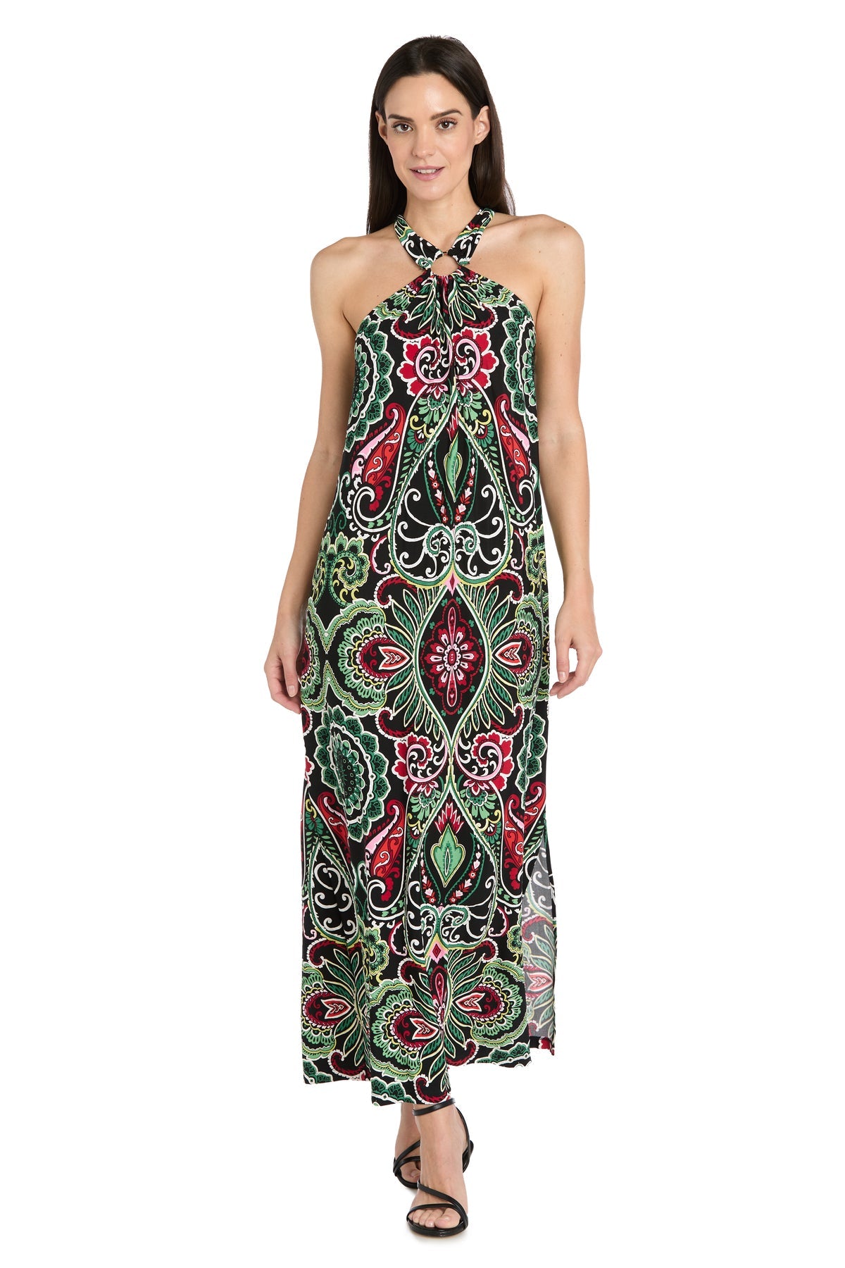 Prom Dresses Long Printed Formal Evening Petite Maxi Dress Black/Multi