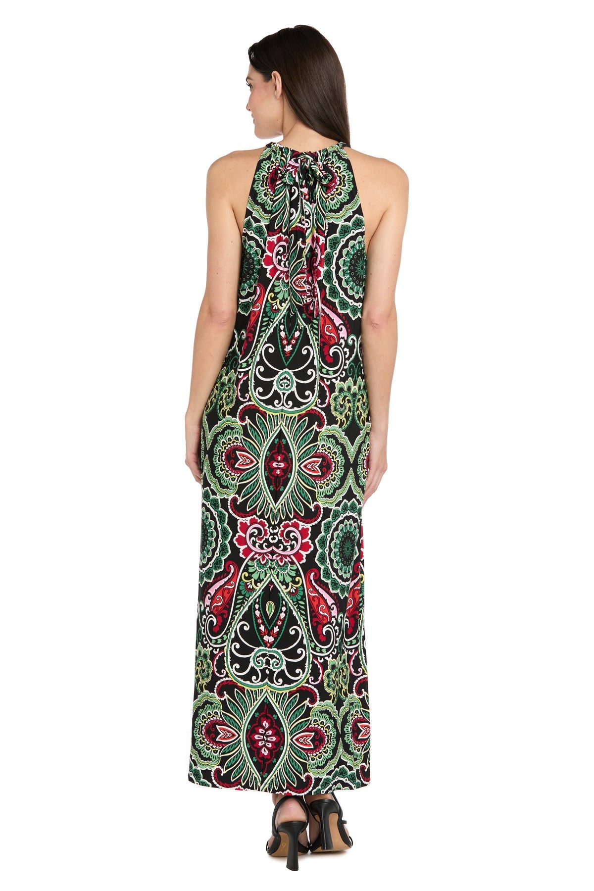 Prom Dresses Maxi Print Long Formal Evening Dress Black/Multi
