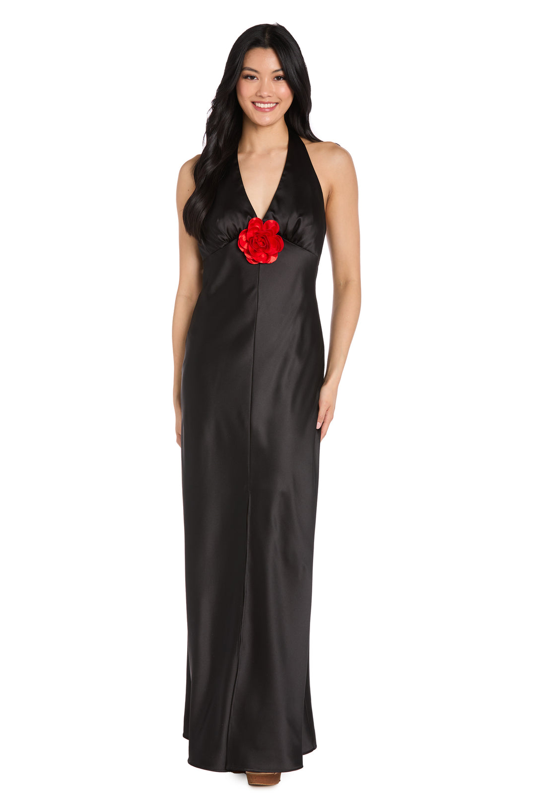 Prom Dresses Fitted Long Formal Evening Dress Black/Red
