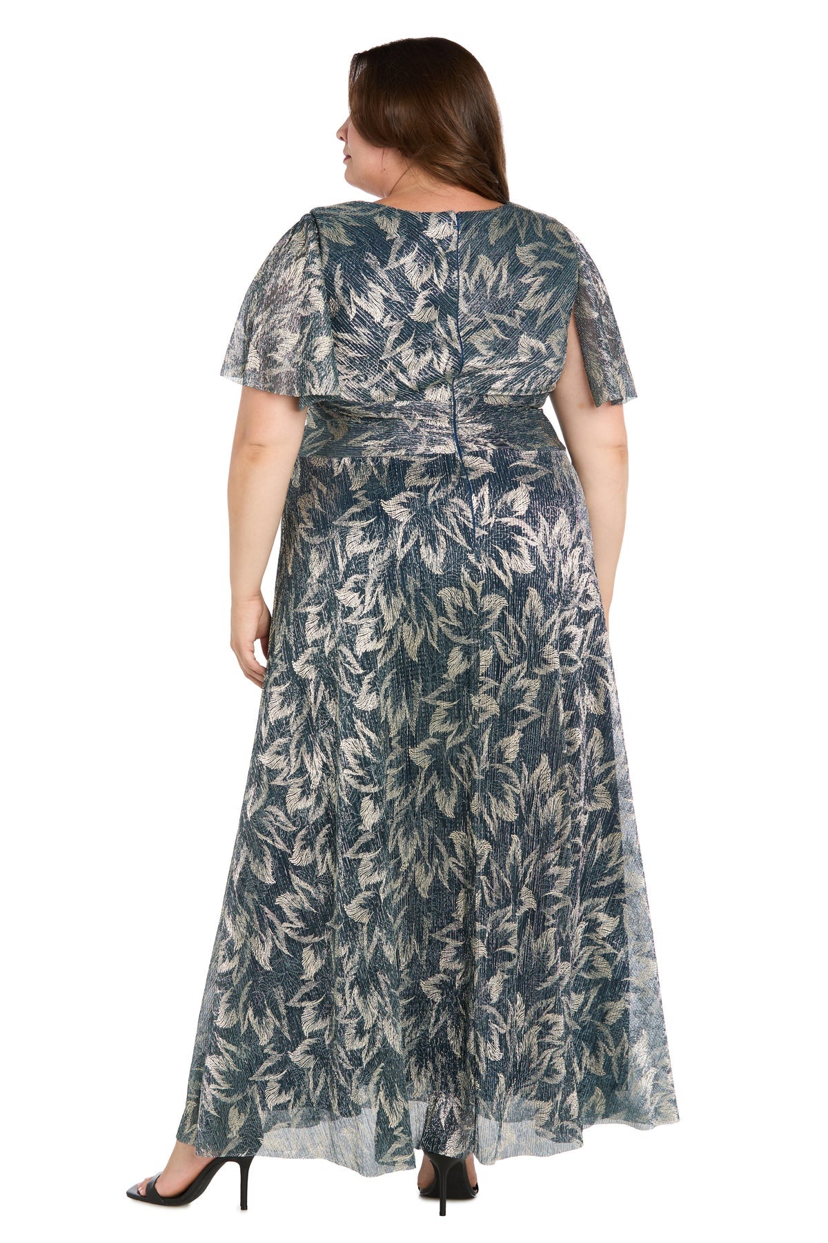 Plus Size Dresses Formal Long Plus Size Dress  Spruce/Gold