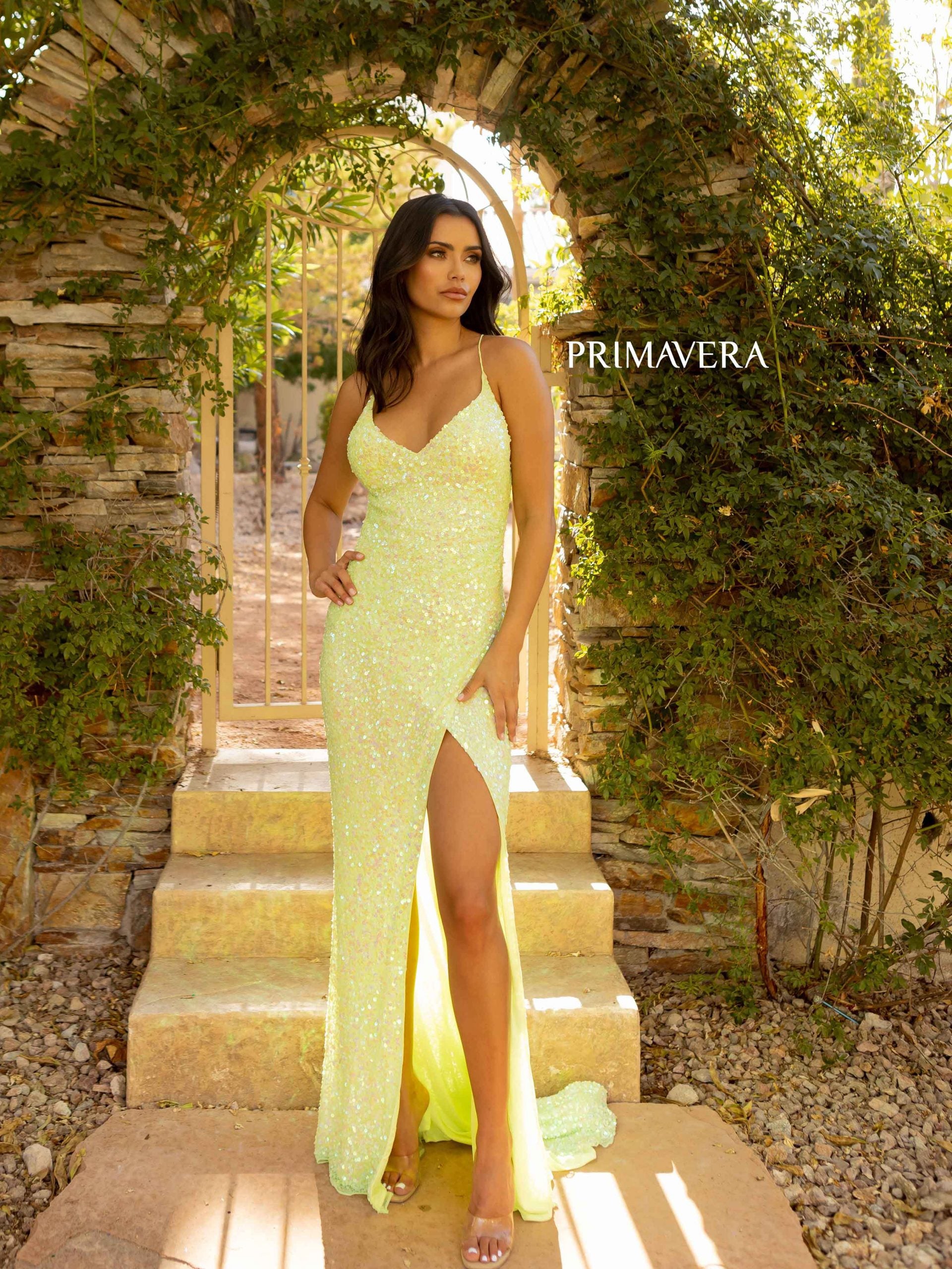 Primavera Couture 3791 Prom Long Formal Sequin Dress