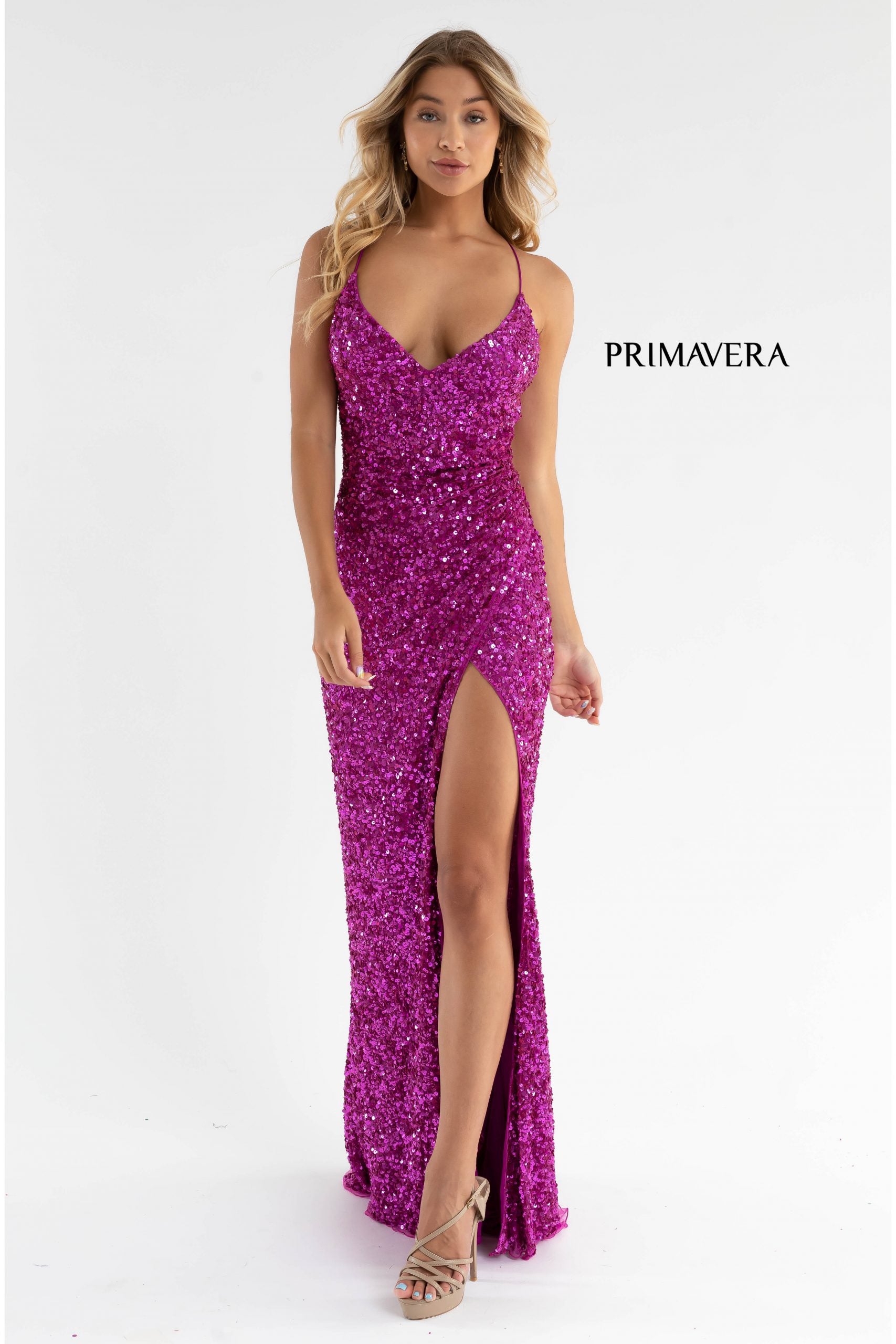 Primavera Couture 3791 Prom Long Formal Sequin Dress The Dress Outlet Primavera Couture 3791 Prom Long Formal Sequin Dress The Dress Outlet