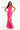 Prom Dresses Long Fitted Sequin Formal Slit Prom Gown Neon Pink