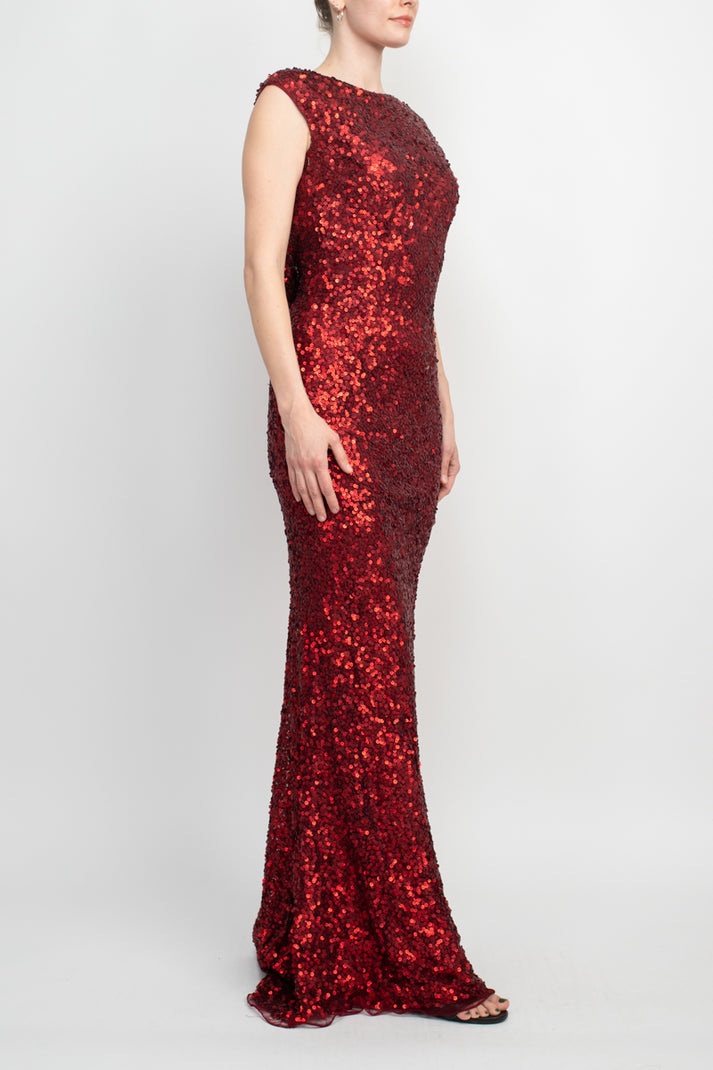 Primavera Couture 3796 Fitted Long Formal Bodycon Sequined Dress