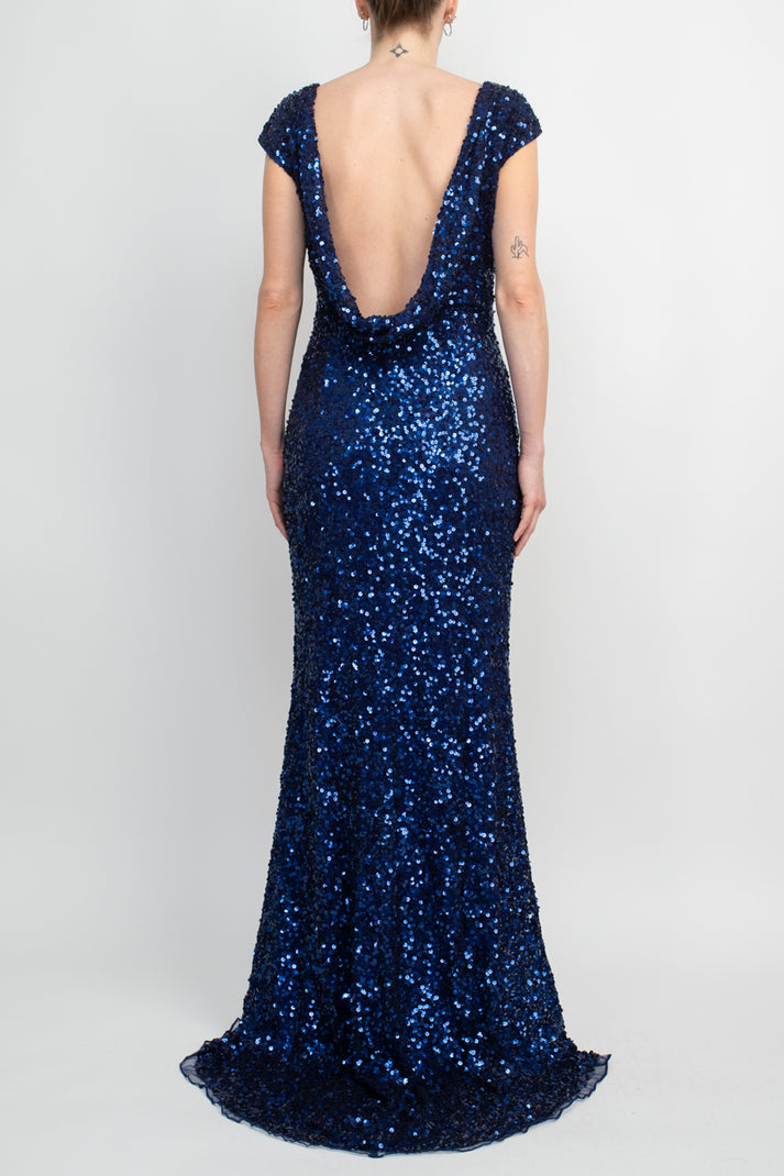 Primavera Couture 3796 Fitted Long Formal Bodycon Sequined Dress