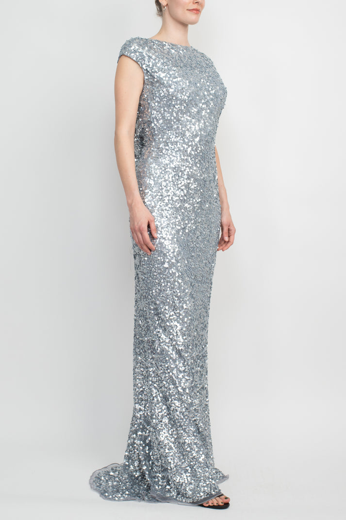 Primavera Couture 3796 Fitted Long Formal Bodycon Sequined Dress