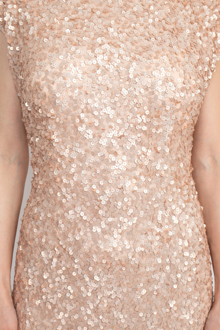 Primavera Couture 3796 Fitted Long Formal Bodycon Sequined Dress