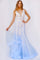 Prom Dresses Formal Long Prom Floral Mermaid Dress Light Blue