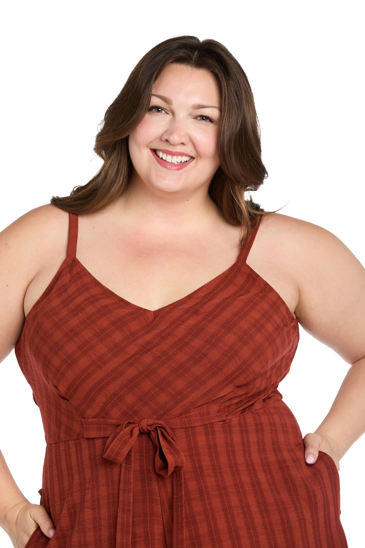 Jumpsuit Short Fitted Midi Length Plus Size Jumpsuit Spice