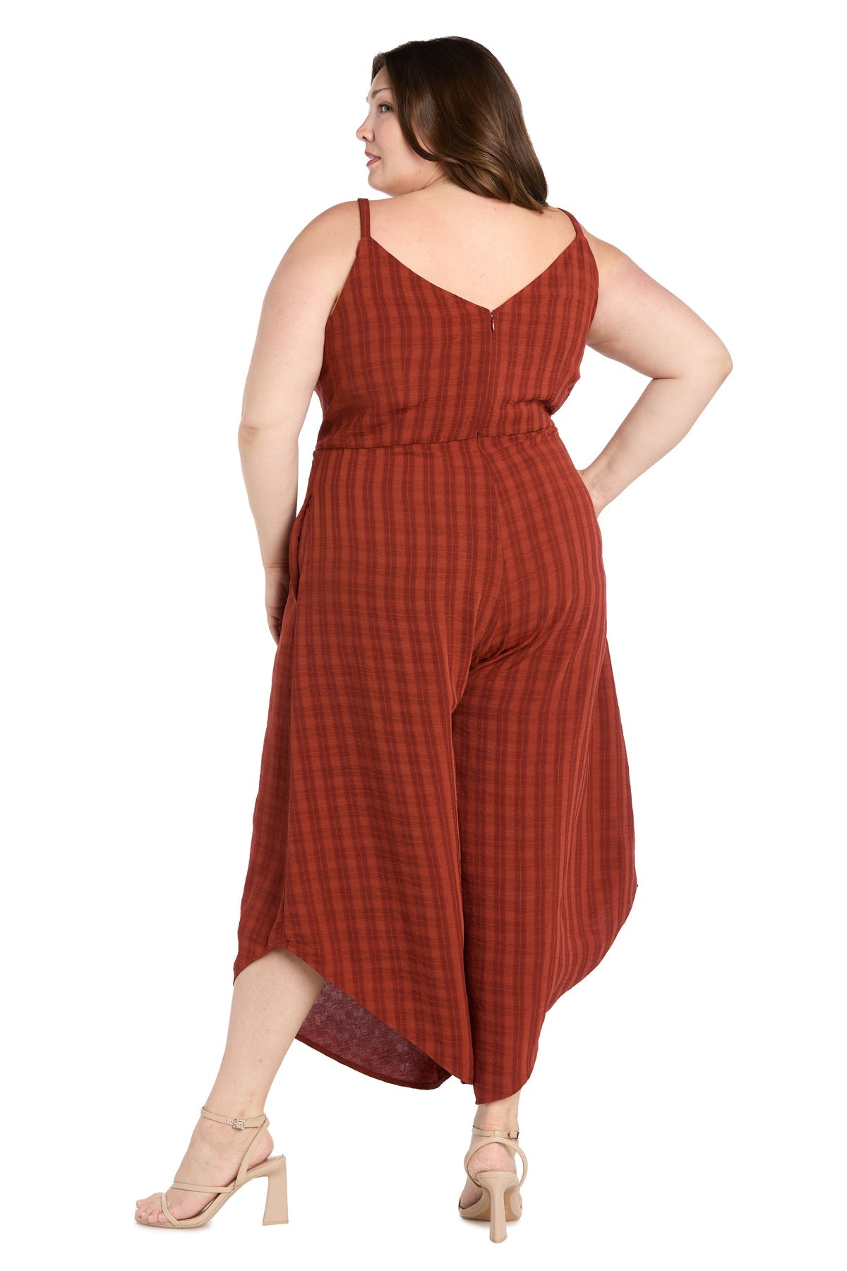Jumpsuit Short Fitted Midi Length Plus Size Jumpsuit Spice