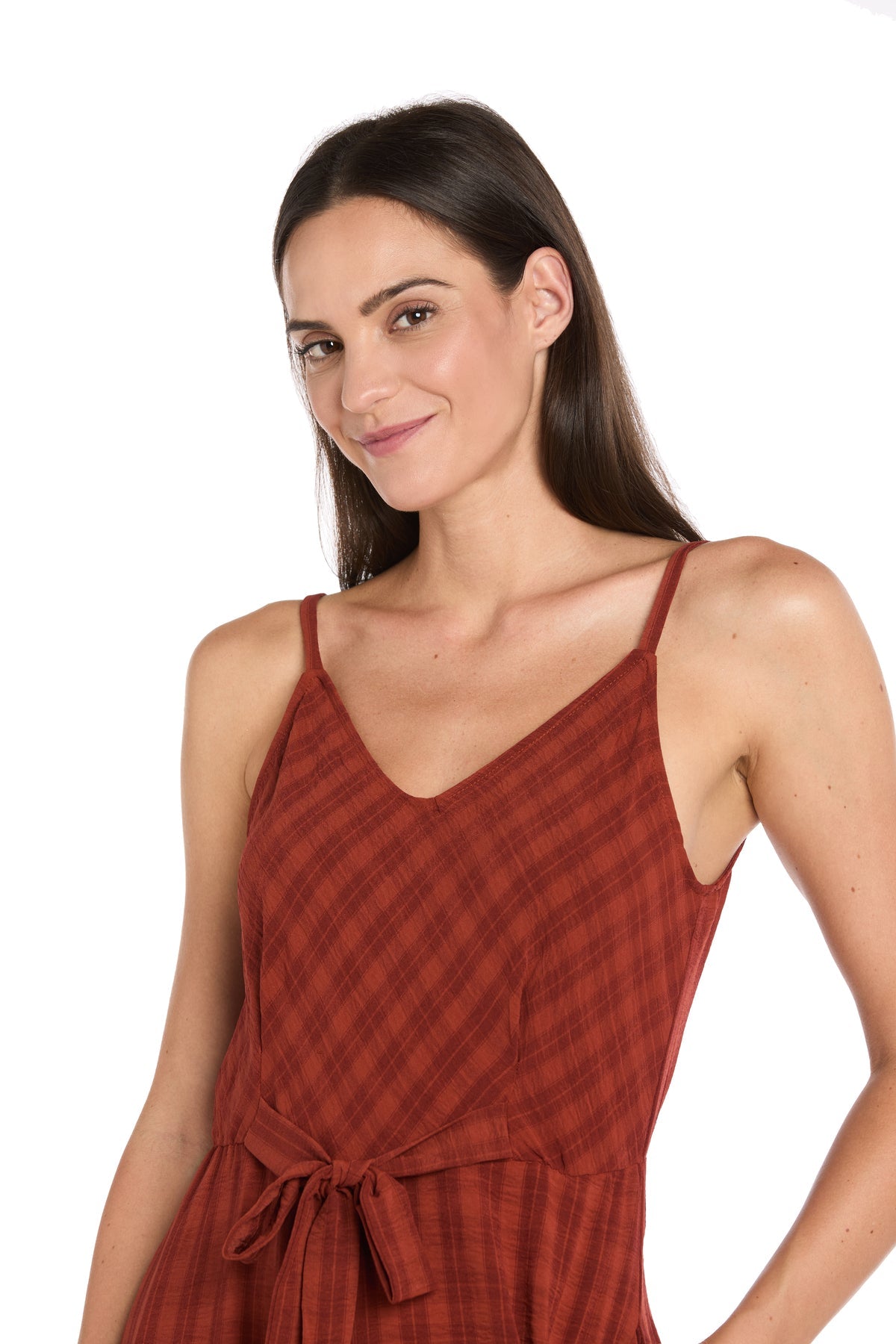 Jumpsuit Short Fitted Midi Length Petite Jumpsuit Spice
