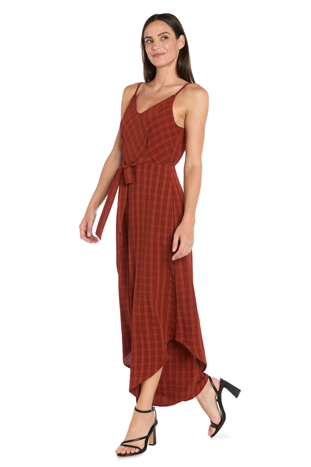 R&M Richards 3804P Short Fitted Midi Length Petite Jumpsuit