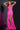 Prom Dresses Fitted Formal Long Glitter Prom Dress Neon Hot Pink
