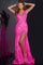 Prom Dresses Fitted Formal Long Glitter Prom Dress Neon Hot Pink