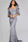 Formal Dresses Long Mermaid Formal Beaded Sequin Evening Dress Grey