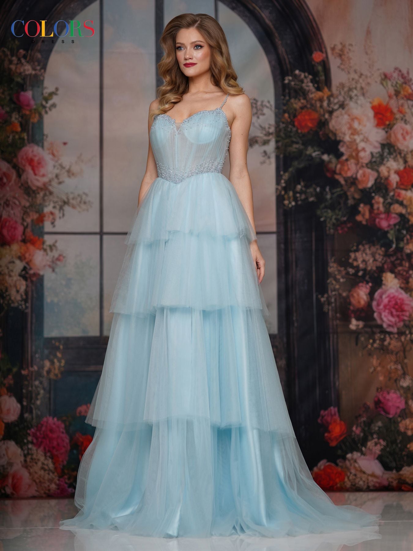 Prom Dresses A Line Beaded Long Formal Prom Dress Blue