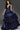 Prom Dresses Formal Tiered Metallic Long Ball Gown Prom Dress Navy
