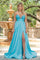 Prom Dresses Long Prom Beaded Bust Formal Dress Aqua