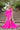 Prom Dresses Formal Beaded Cuff Prom Long Mermaid Dress Hot Pink