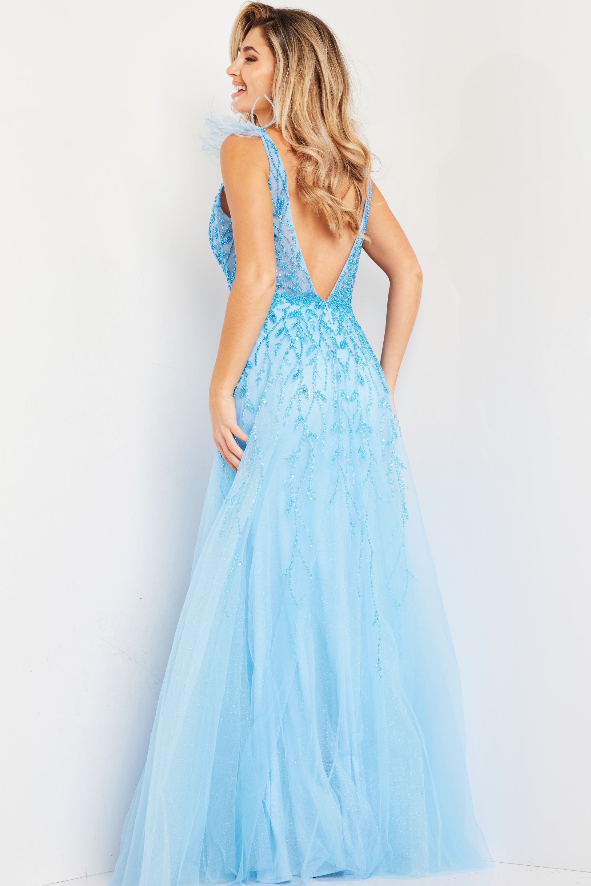 Prom Dresses  Prom Long Formal A Line Dress Light-Blue