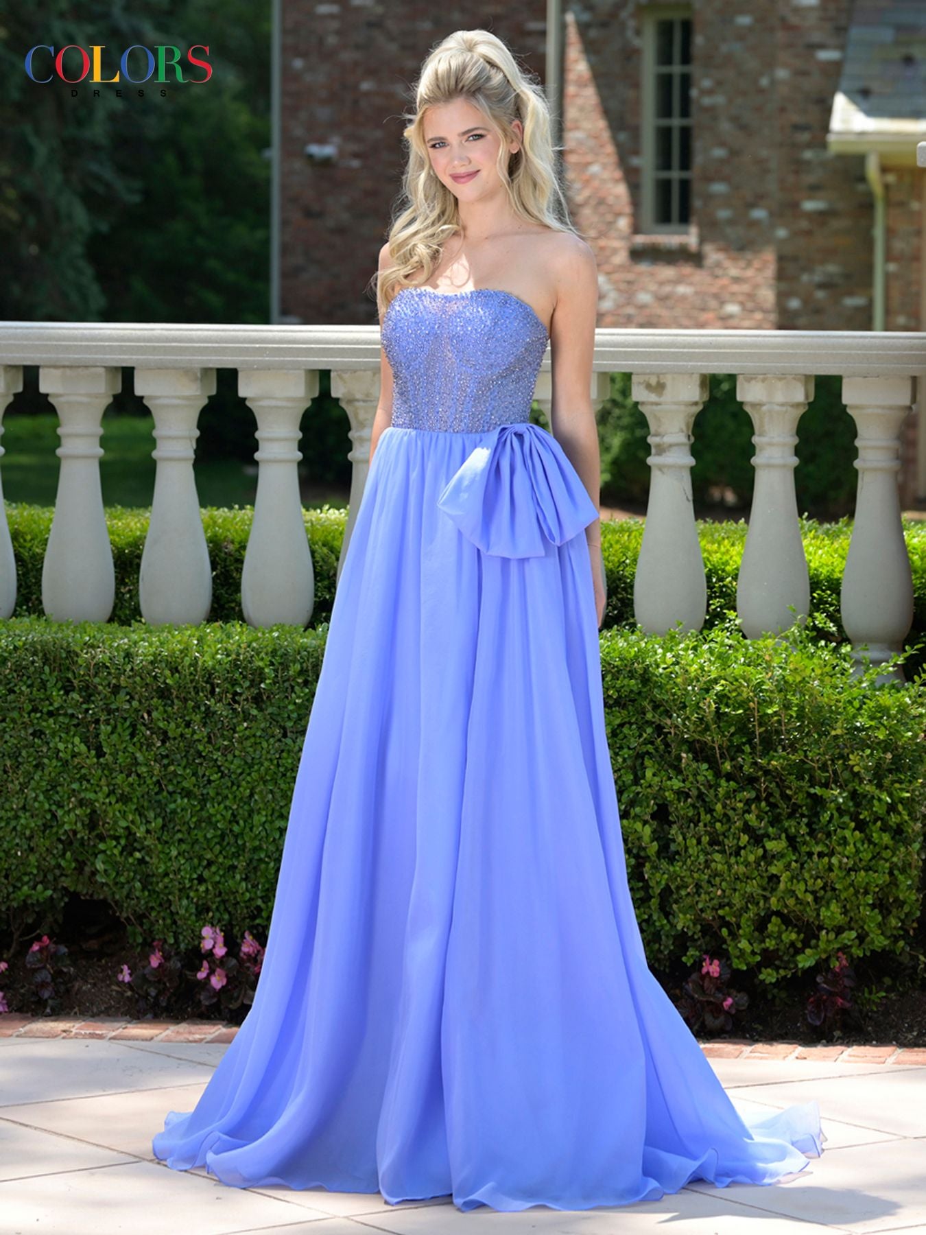 Prom Dresses Ball Gown Formal Long Prom Dress Periwinkle