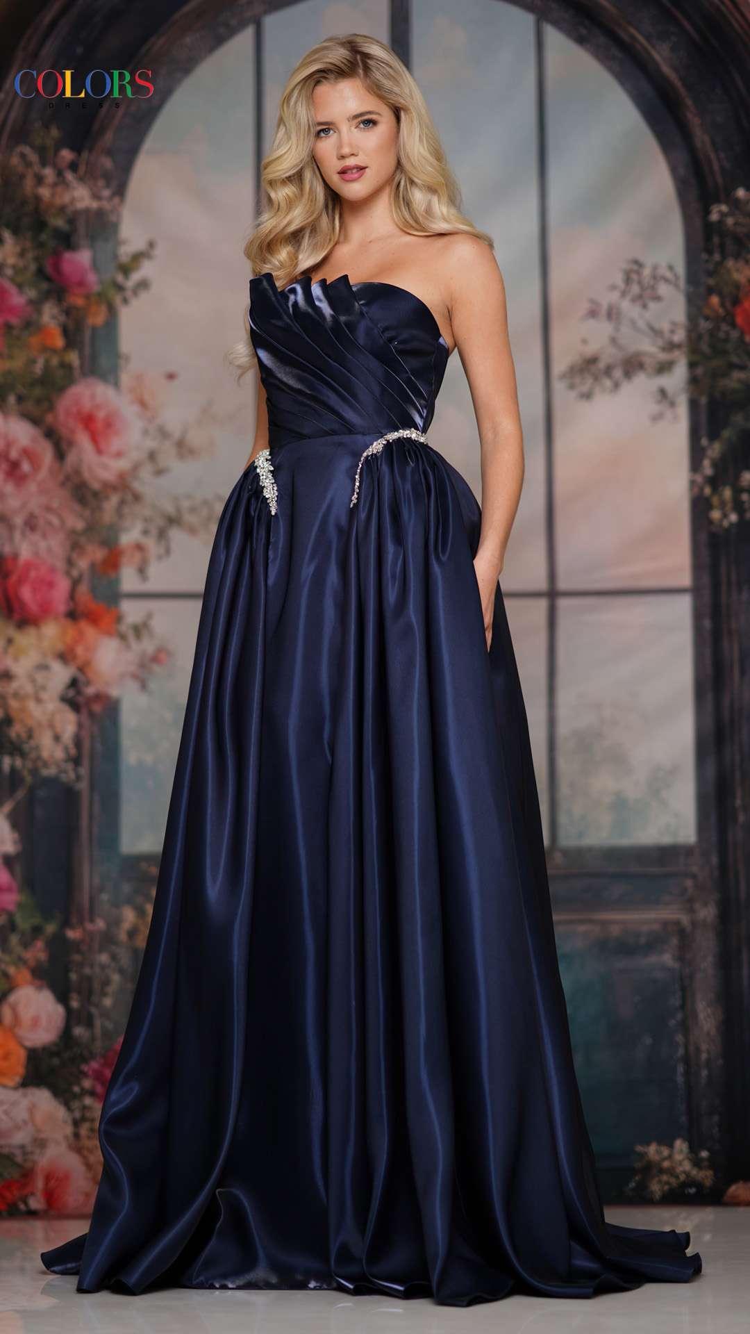 Prom Dresses Long Formal Ball Gown Evening Prom Dress Navy