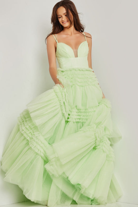 Prom Dresses Long Formal Glitter Prom Dress Mint