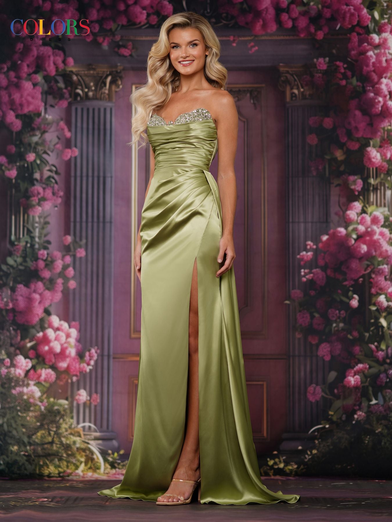 Prom Dresses Prom Long Beaded Formal Dress Sage
