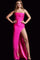 Prom Dresses Fitted Long Formal Pleated Prom Dress Hot Pink