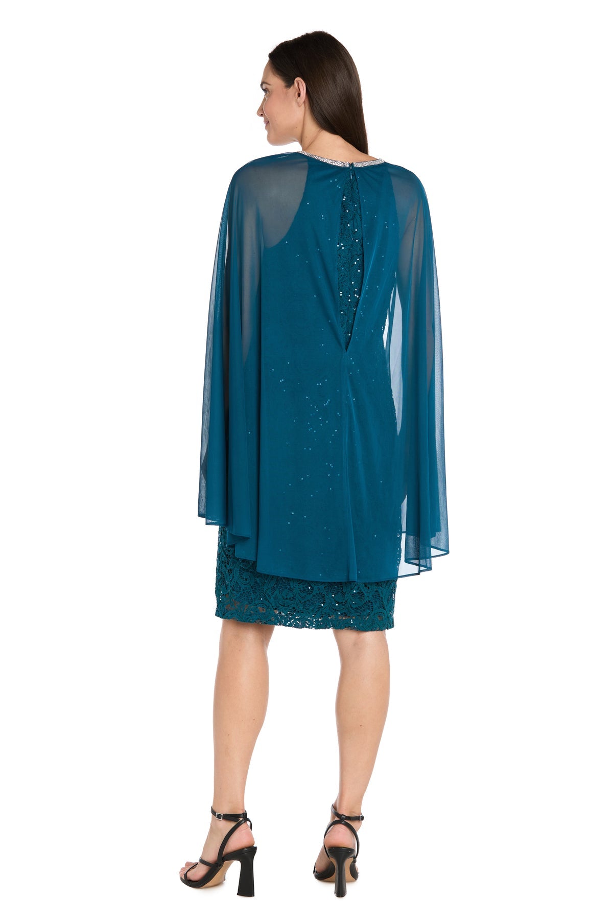 R&M Richards 3864 Short Lace Homecoming Cocktail Dress