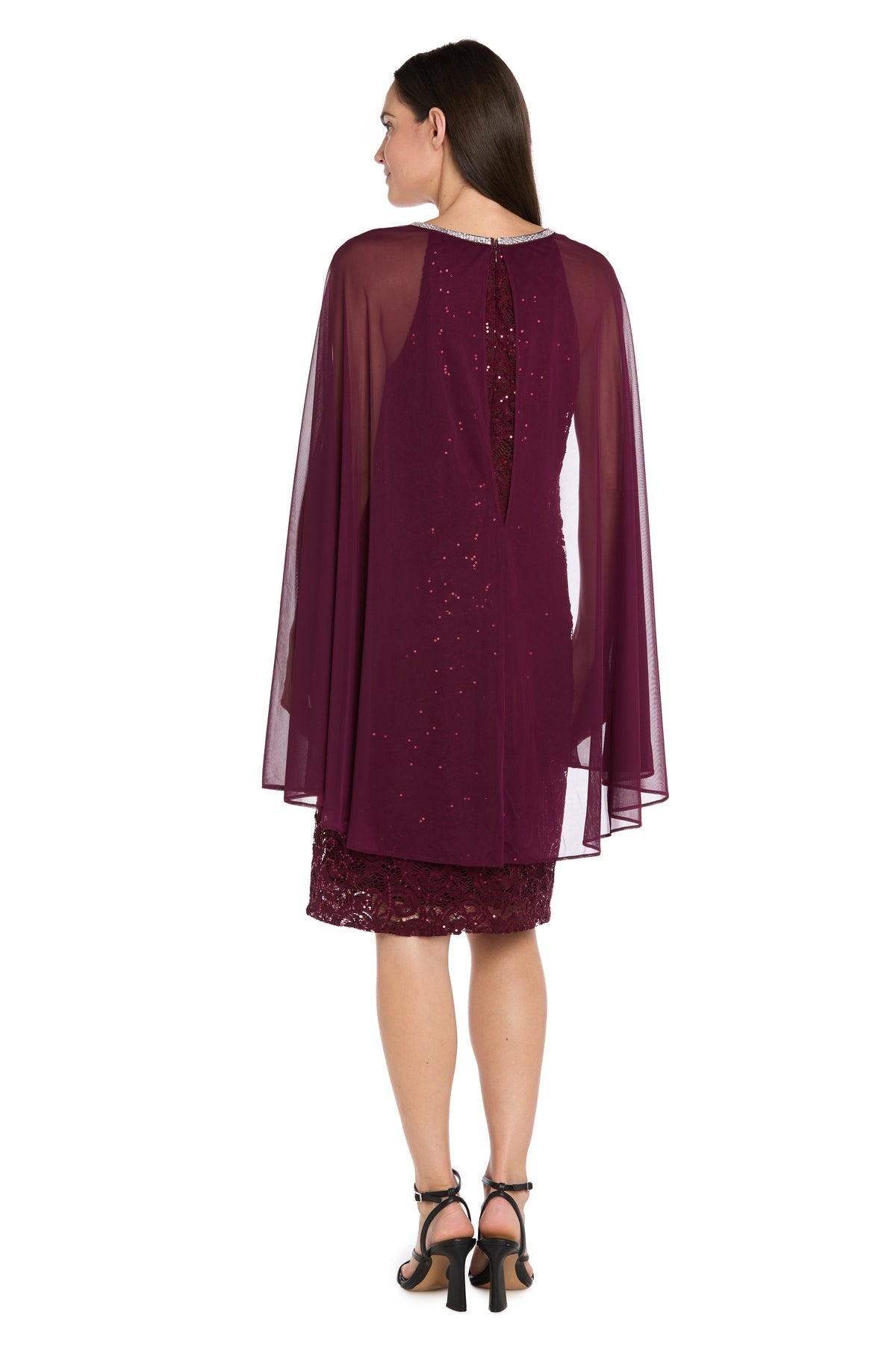 R&M Richards 3864 Short Lace Homecoming Cocktail Dress