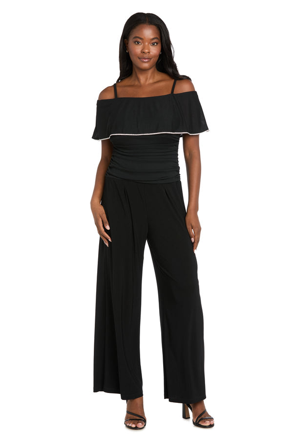 Long Formal Pleated Jumpsuit R&M Richards 3871