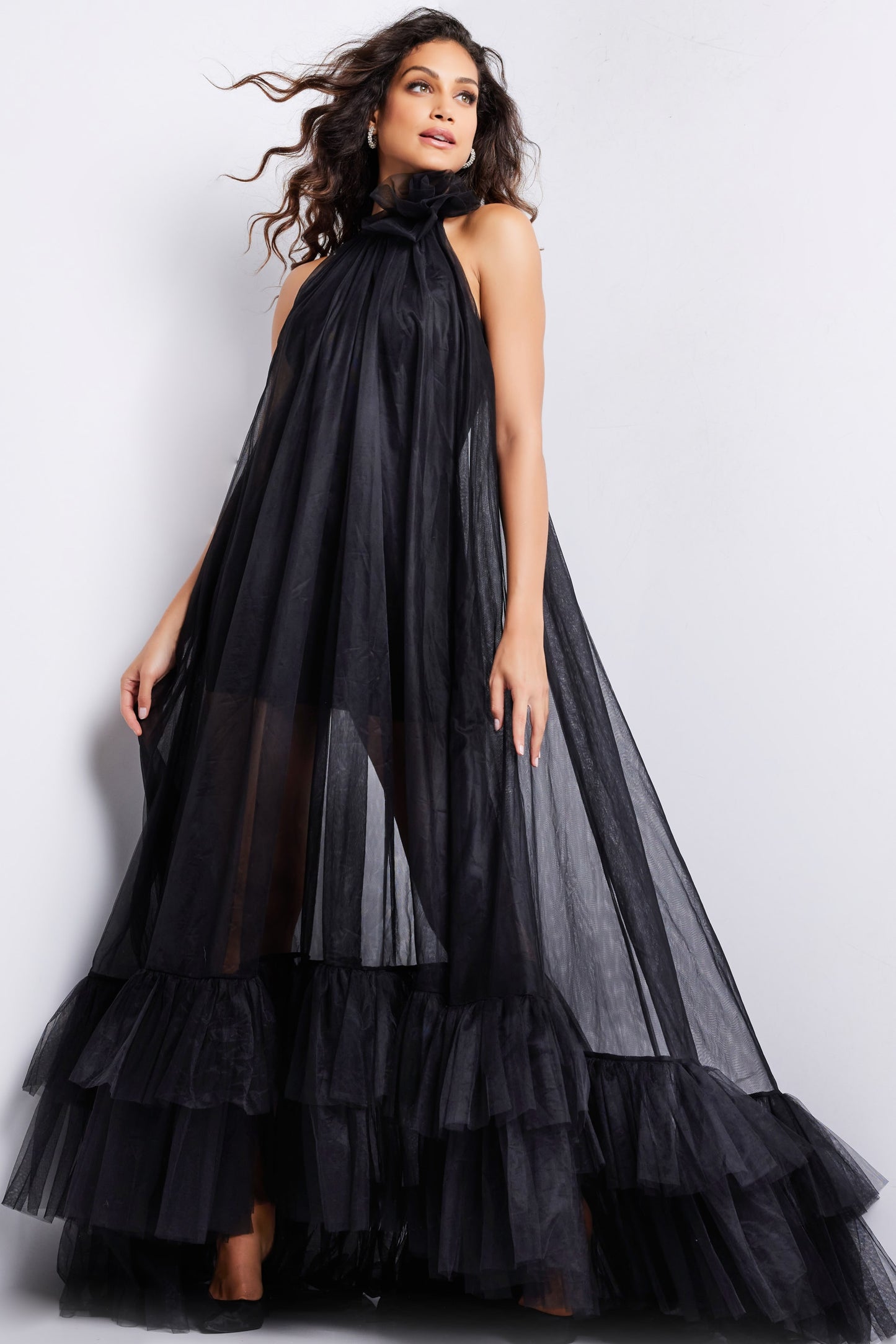 Formal Dresses Tulle Long Maxi Formal Dress Black