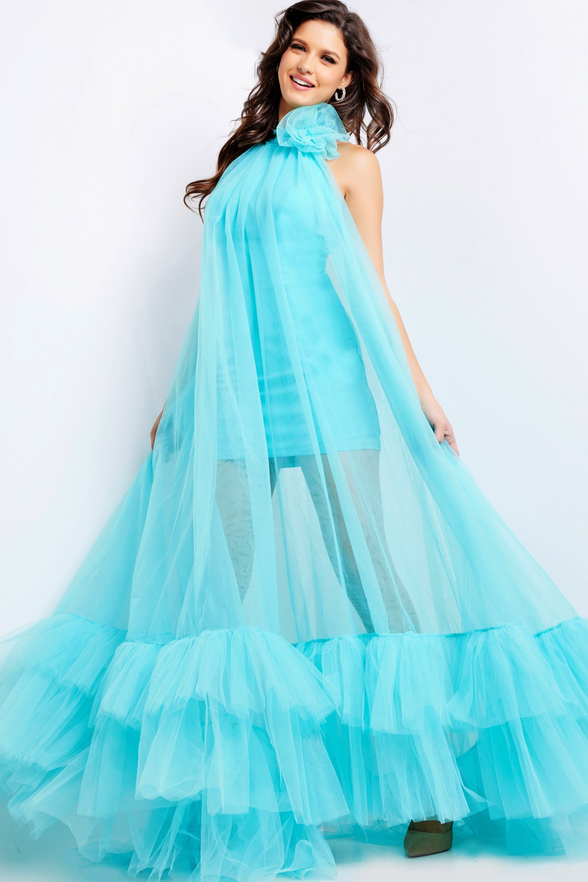 Formal Dresses Tulle Long Maxi Formal Dress Turquoise