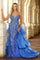 Prom Dresses Formal Sequin Prom Long Tiered Back Panel Dress Periwinkle