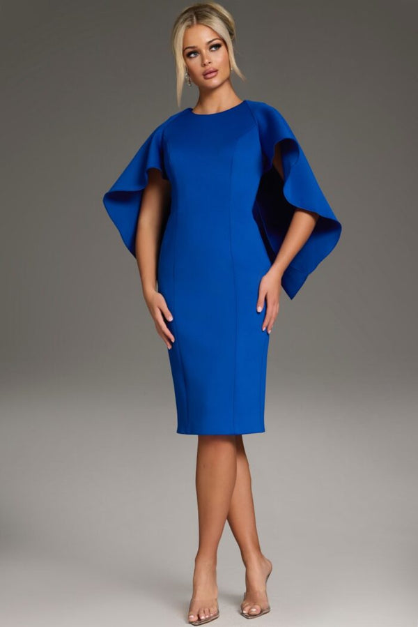 Jovani 38824 Short Flutter Sleeve Cocktail Dress