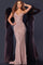 Prom Dresses Fitted Long Formal Evening Sequin Prom Dress Blush/Silver