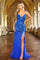 Prom Dresses Beaded Long Formal Prom Dress Royal