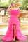 Prom Dresses Ball Gown Formal High Low Prom Dress Hot Pink