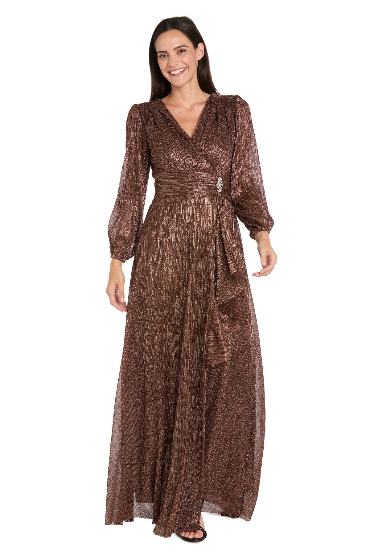 Prom Dresses Long Formal Ruffle Prom Dress Copper