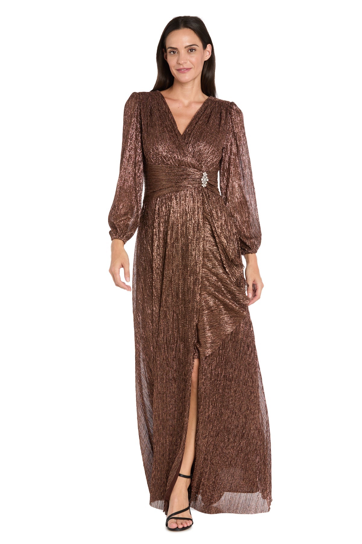 Prom Dresses Long Formal Ruffle Prom Dress Copper