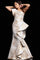 Formal Dresses Long Mermaid Formal Ruffle Sleeve Evening Dress Gold
