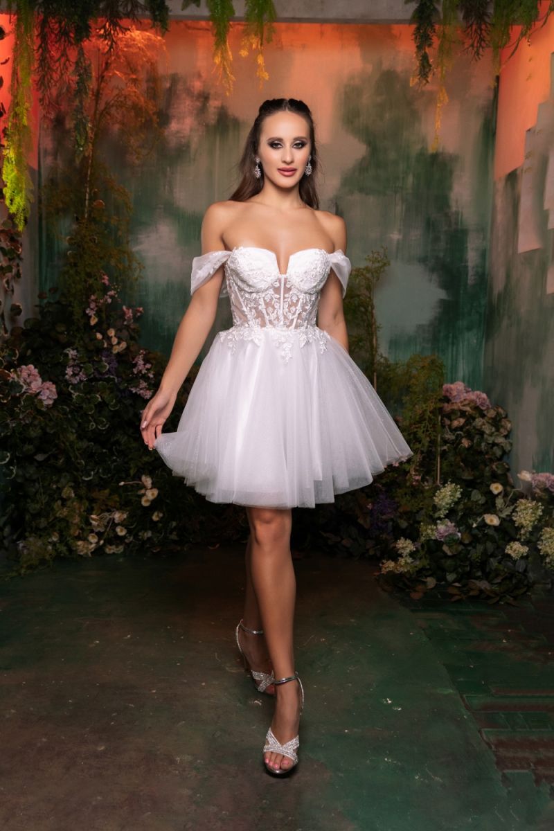 Sweetheart Mini/Short Tulle Cocktail A-Line May Queen 2117