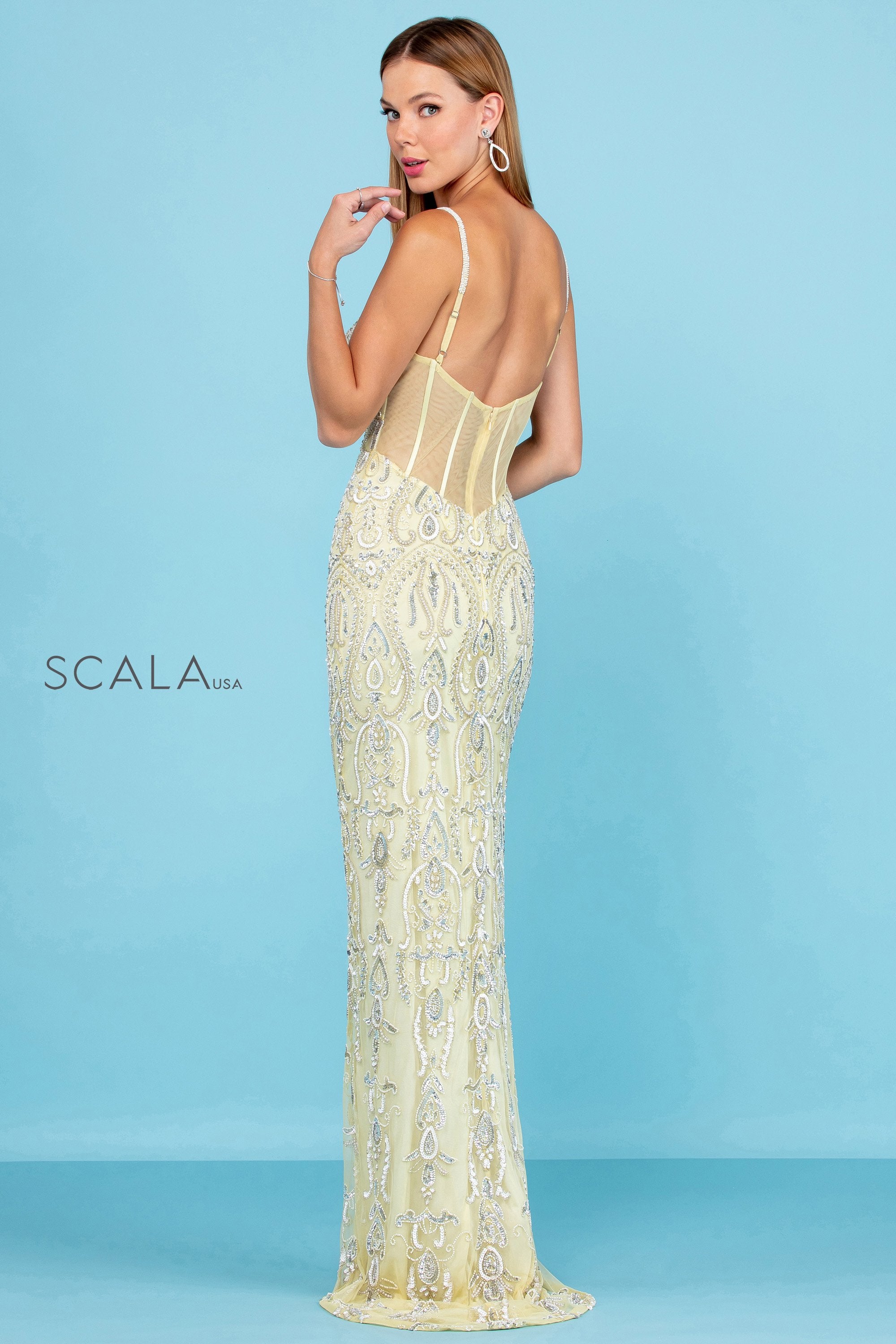 Prom Dresses Long Formal Sequin Beaded Prom Dress Banana
