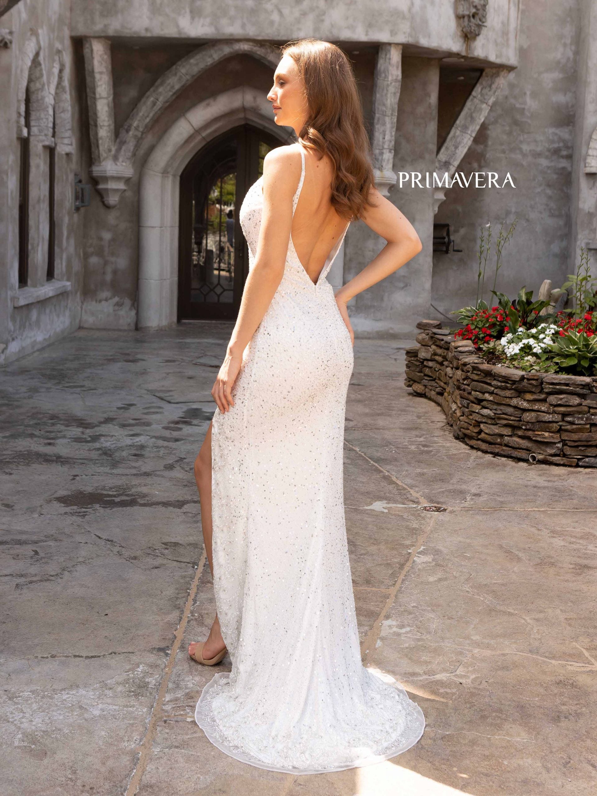 Primavera Couture 3904 Formal Long Prom Sequin Dress