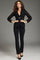 Jumpsuit Floral Lace long Formal Jumpsuit Black
