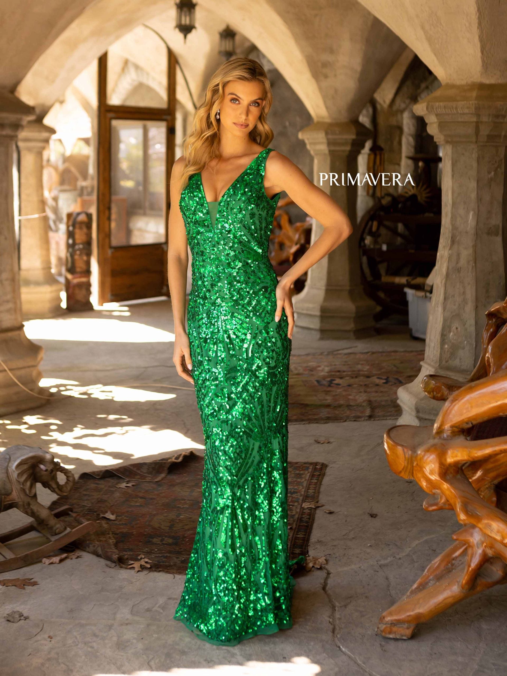 Prom Dresses Fitted Long Prom Dress Emerald
