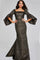 Formal Dresses Long Sleeve Metallic Mermaid Evening Formal Dress Bronze